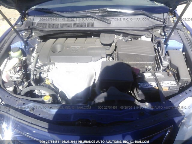 4T1BF3EK5BU660478 - 2011 TOYOTA CAMRY SE/LE/XLE BLUE photo 10