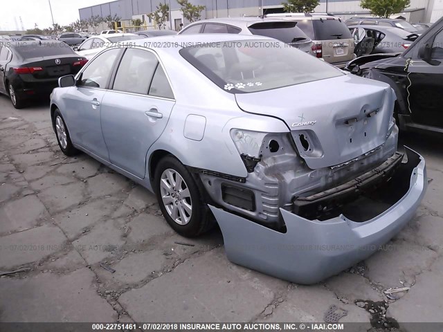 JTNBE46K883147604 - 2008 TOYOTA CAMRY CE/LE/XLE/SE BLUE photo 3