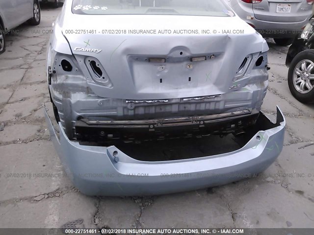 JTNBE46K883147604 - 2008 TOYOTA CAMRY CE/LE/XLE/SE BLUE photo 6