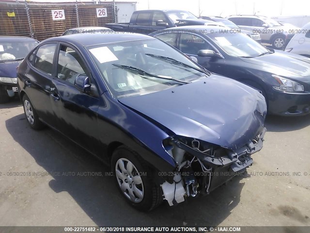 KMHDU46D58U334595 - 2008 HYUNDAI ELANTRA GLS/SE/LIMITED BLUE photo 1