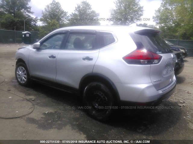 JN8AT2MV6HW261739 - 2017 NISSAN ROGUE S/SL/SV SILVER photo 3