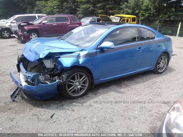JTKDE3B71A0314555 - 2010 TOYOTA SCION TC ლურჯი ფოტო 2