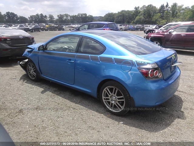JTKDE3B71A0314555 - 2010 TOYOTA SCION TC ლურჯი ფოტო 3