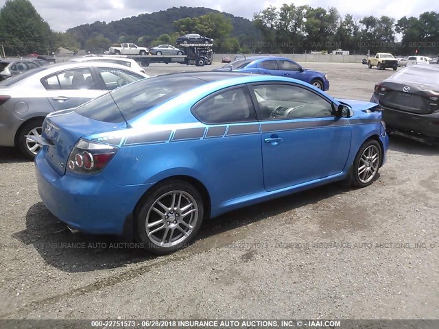 JTKDE3B71A0314555 - 2010 TOYOTA SCION TC ლურჯი ფოტო 4