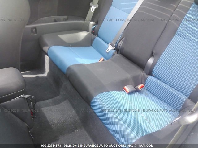 JTKDE3B71A0314555 - 2010 TOYOTA SCION TC BLUE photo 8