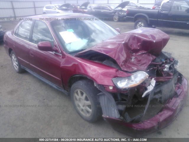 1HGCG56732A134784 - 2002 HONDA ACCORD SE MAROON photo 1