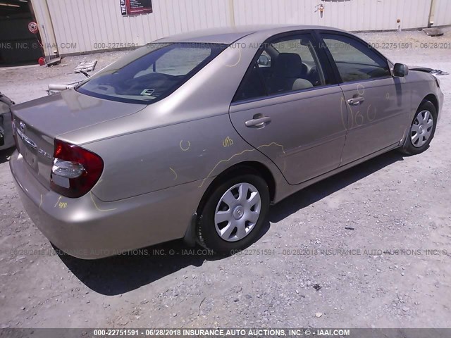 4T1BE32K83U162848 - 2003 TOYOTA CAMRY LE/XLE/SE Qızıl foto 4