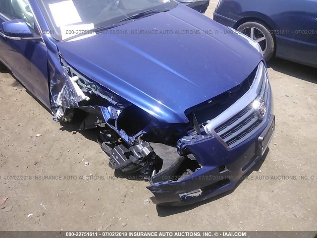 1G6AH5RX9D0144052 - 2013 CADILLAC ATS LUXURY BLUE photo 6