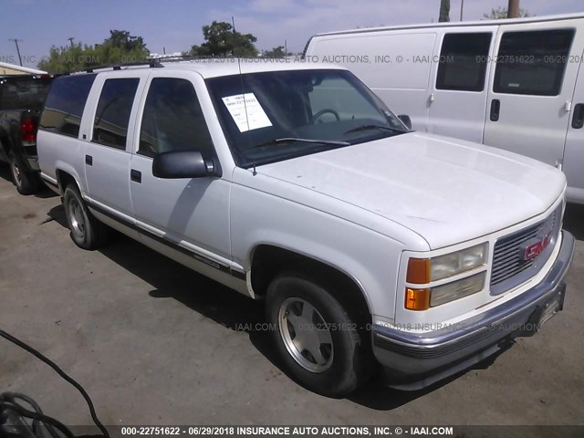 3GKEC16KXSG501816 - 1995 GMC SUBURBAN C1500 WHITE photo 1