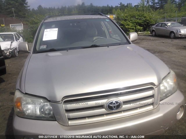 JTEEP21A240061341 - 2004 TOYOTA HIGHLANDER 棕色 照片 6