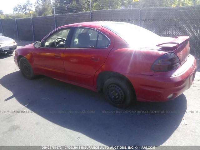 1G2NE52E95M215944 - 2005 PONTIAC GRAND AM SE RED photo 3