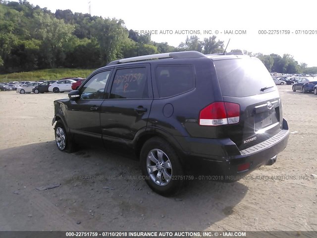 KNDJJ741995039747 - 2009 KIA BORREGO LX/EX BLACK photo 3