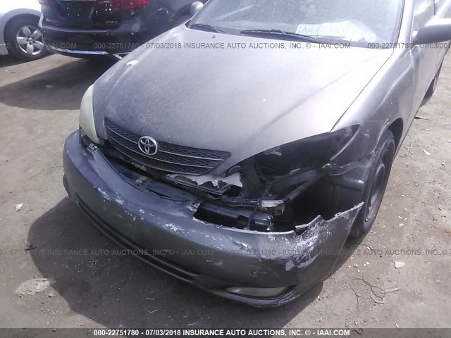 4T1BE32KX3U687765 - 2003 TOYOTA CAMRY LE/XLE/SE Сұр фото 6