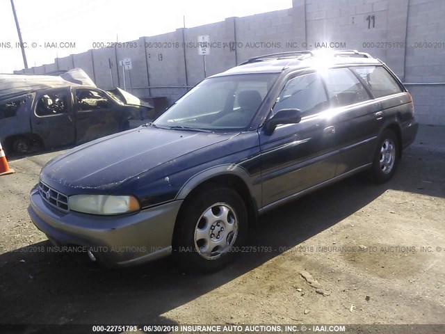 4S3BG4856T6370835 - 1996 SUBARU LEGACY OUTBACK GREEN photo 2