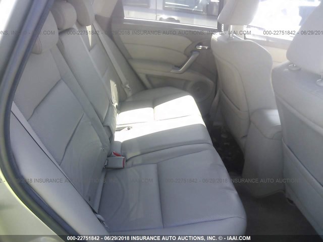 5J8TB1H58CA002172 - 2012 ACURA RDX TECHNOLOGY SILVER photo 8