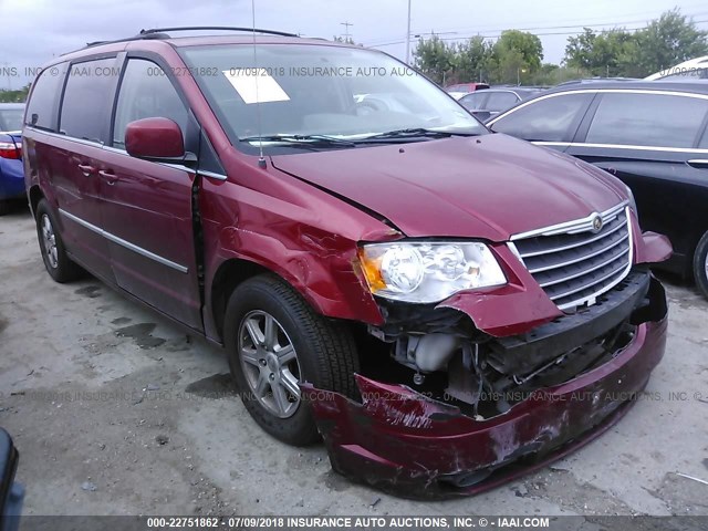2A4RR5D18AR199863 - 2010 CHRYSLER TOWN & COUNTRY TOURING MAROON photo 1