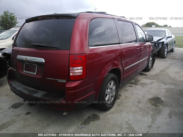 2A4RR5D18AR199863 - 2010 CHRYSLER TOWN & COUNTRY TOURING MAROON photo 4