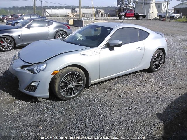 JF1ZNAA16D2730422 - 2013 TOYOTA SCION FR-S GRAY photo 2