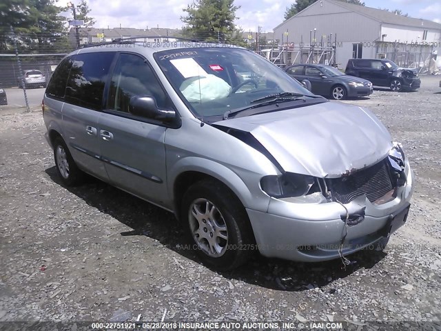 1D4GP45R24B569874 - 2004 DODGE CARAVAN SXT SILVER photo 1