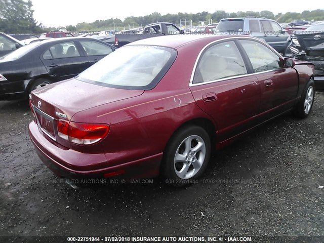 JM1TA221011713567 - 2001 MAZDA MILLENIA MAROON photo 4