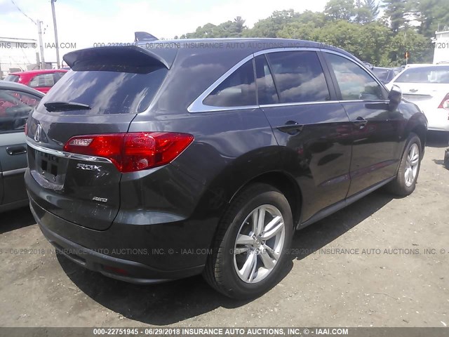 5J8TB4H31FL017203 - 2015 ACURA RDX GRAY photo 4