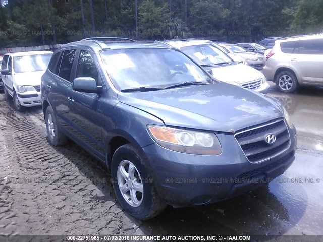 5NMSG13D17H102961 - 2007 HYUNDAI SANTA FE GLS BLUE photo 1