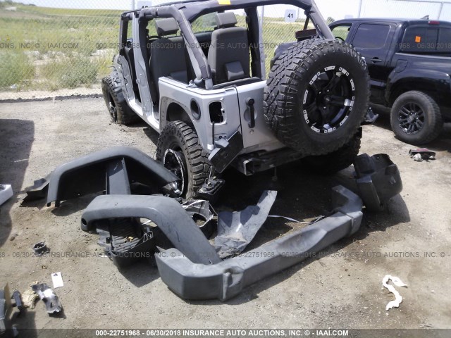 1J8GA69137L113954 - 2007 JEEP WRANGLER RUBICON SILVER photo 6