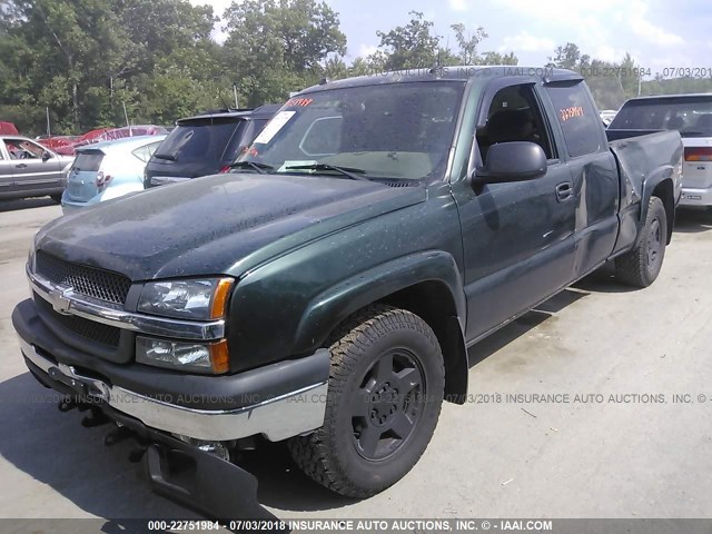 2GCEK19T841183998 - 2004 CHEVROLET SILVERADO K1500 GREEN photo 2