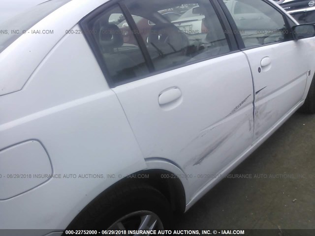 1G8AJ55F56Z159400 - 2006 SATURN ION LEVEL 2 WHITE photo 6