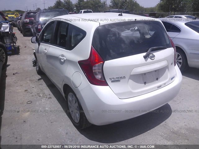 3N1CE2CP3EL384730 - 2014 NISSAN VERSA NOTE S/S PLUS/SV/SL WHITE photo 3