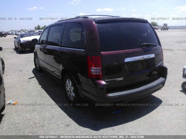 2A8HR54P48R701633 - 2008 CHRYSLER TOWN & COUNTRY TOURING MAROON photo 3