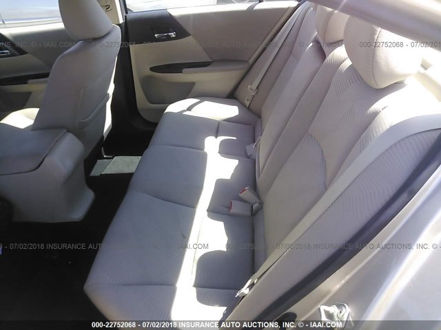 1HGCR2F36EA154019 - 2014 HONDA ACCORD LX TAN photo 8