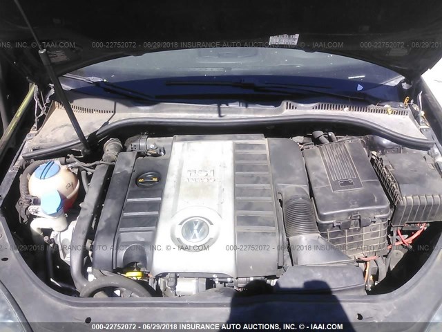 3VWDJ71K98M186800 - 2008 VOLKSWAGEN GLI შავი ფოტო 10