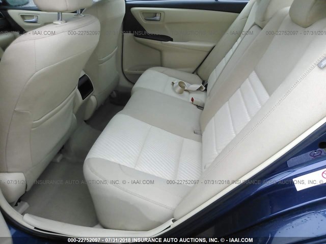 4T1BF1FK5FU894743 - 2015 TOYOTA CAMRY LE/XLE/SE/XSE Dark Blue photo 8