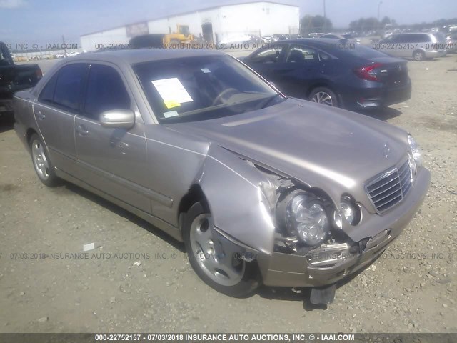 WDBJF70J32B422502 - 2002 MERCEDES-BENZ E 430 BEIGE photo 1