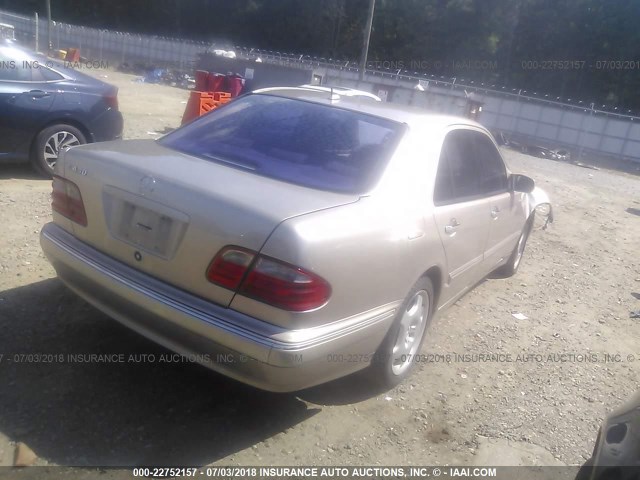 WDBJF70J32B422502 - 2002 MERCEDES-BENZ E 430 BEIGE photo 4