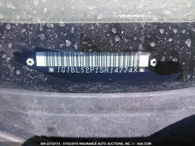 1G1BL52P1SR147748 - 1995 CHEVROLET CAPRICE / IMPALA CLASSIC/SS 黑色 照片 9