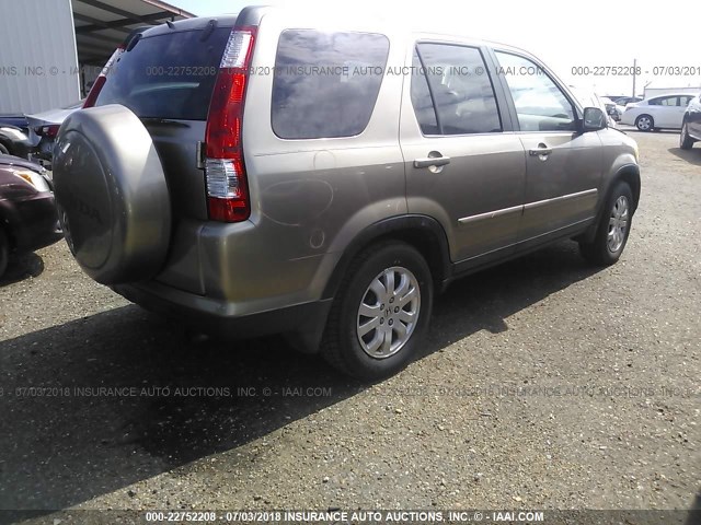 SHSRD78986U404271 - 2006 HONDA CR-V SE/EX GOLD photo 4