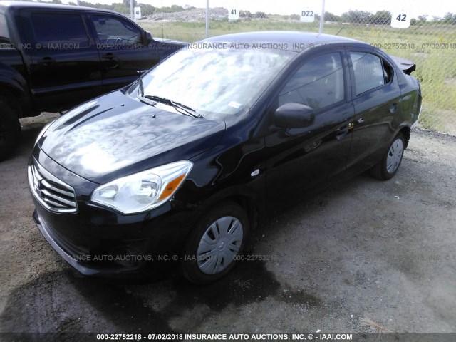 ML32F3FJ4HHF14851 - 2017 MITSUBISHI MIRAGE G4 ES Qara foto 2