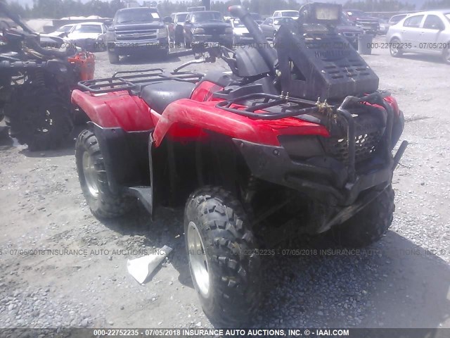 1HFTE4005H4304599 - 2017 HONDA TRX420 FM RED photo 1