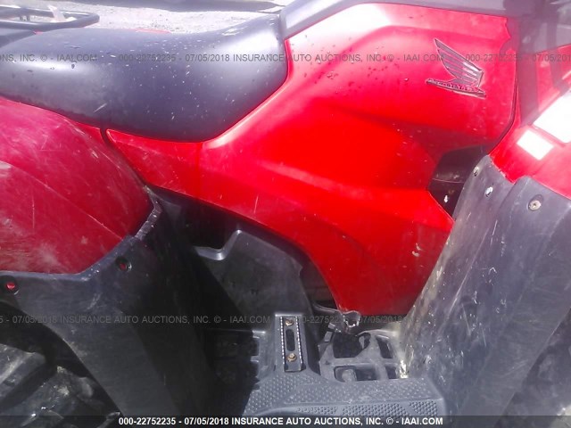 1HFTE4005H4304599 - 2017 HONDA TRX420 FM RED photo 8