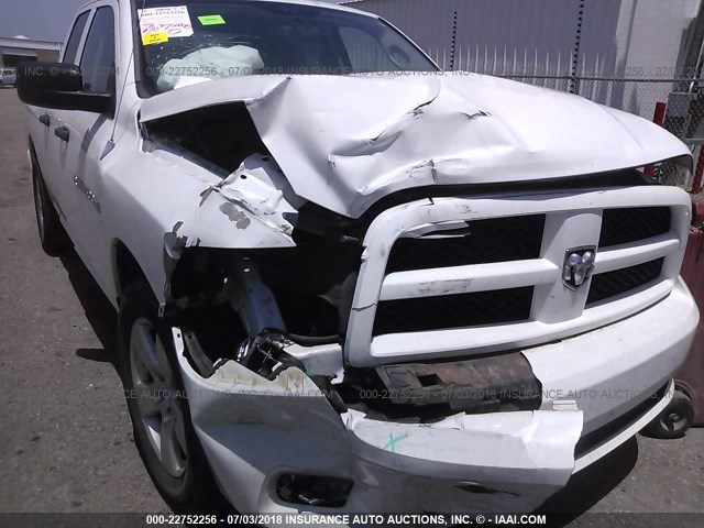 1C6RD6FT6CS330628 - 2012 DODGE RAM 1500 ST WHITE photo 6