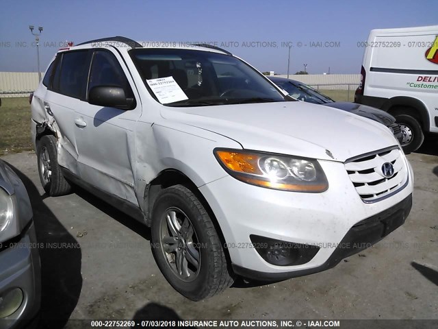 5XYZG3AB6BG060348 - 2011 HYUNDAI SANTA FE GLS WHITE photo 1