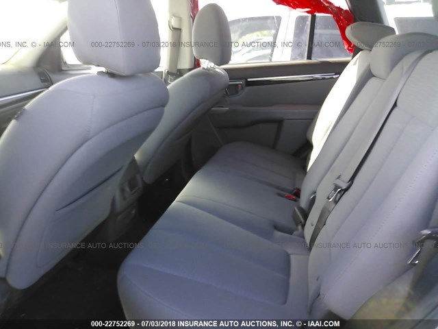 5XYZG3AB6BG060348 - 2011 HYUNDAI SANTA FE GLS WHITE photo 8