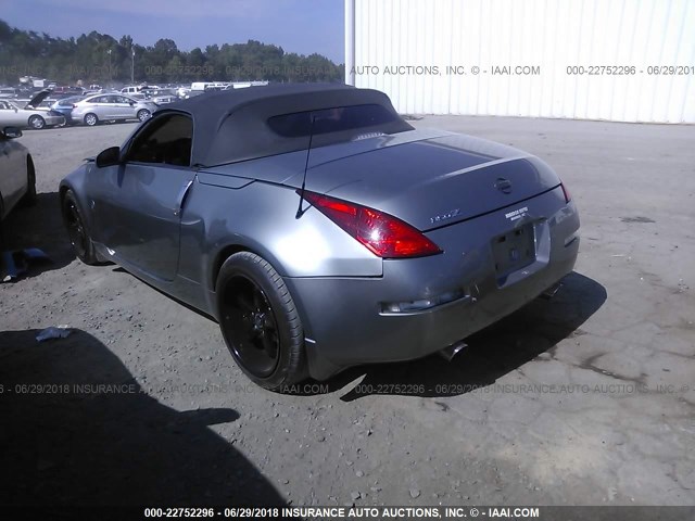 JN1AZ36A25M757951 - 2005 NISSAN 350Z ROADSTER GRAY photo 3