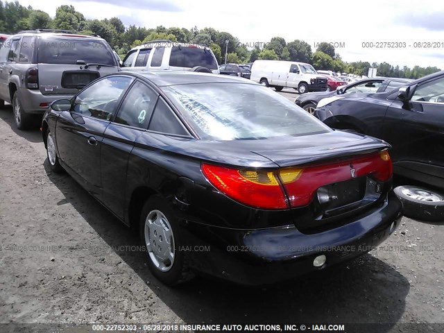 1G8ZR12781Z229031 - 2001 SATURN SC2 BLACK photo 3