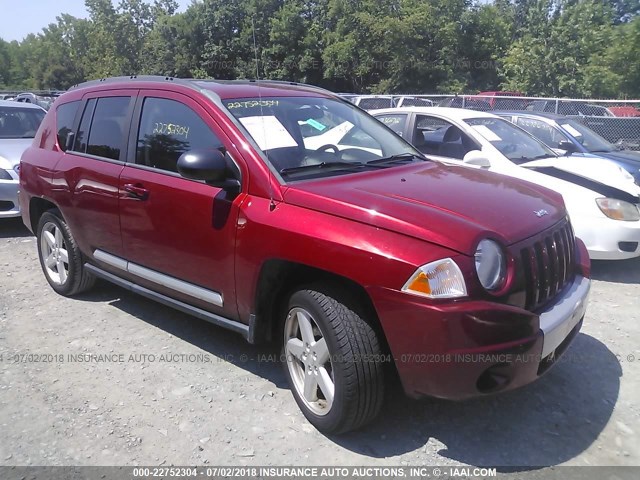 1J4NF5FB2AD598574 - 2010 JEEP COMPASS LIMITED RED photo 1