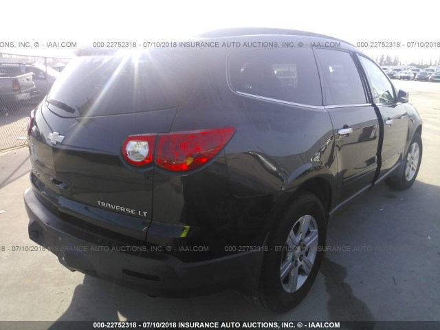 1GNER23D79S116696 - 2009 CHEVROLET TRAVERSE LT BLACK photo 4