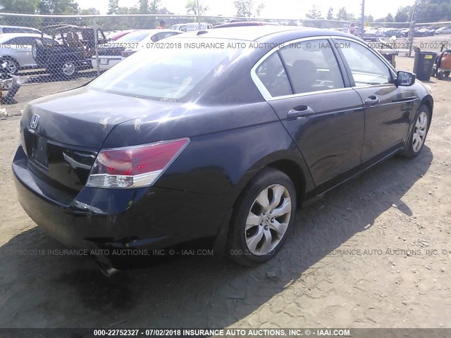 1HGCP26888A157090 - 2008 HONDA ACCORD EXL BLACK photo 4