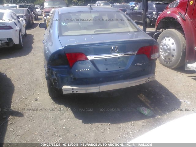 JHMFA36219S018430 - 2009 HONDA CIVIC HYBRID BLUE photo 6